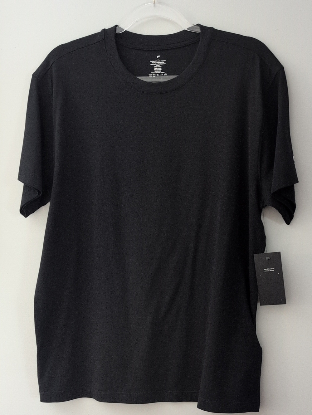 Fabletics Men's Black Crew Neck T-Shirt